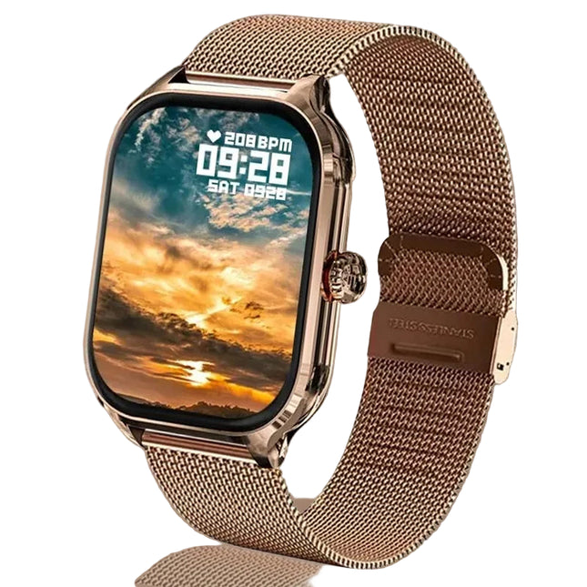 Montre Connectée H9 - 2,01" HD - Appels, Fréquence Cardiaque, 100+ Modes de Sport - Étanche - Homme / Femme