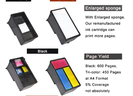 Cartouche d'Encre Rechargeable HP 63XL – Compatible Deskjet 1110, 2130, 3630, ENVY 4520, OfficeJet 4650