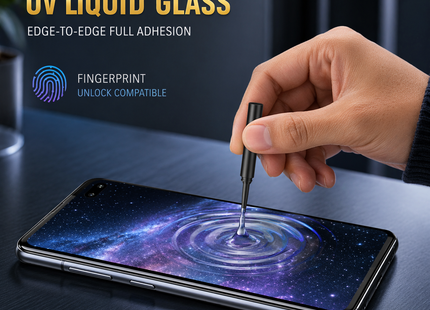 Lot de 2 Verres Trempés UV Full Glue 3D 9H avec Lampe UV et Adhésif Liquide pour Samsung Galaxy S23 S22 S21 S20 Note 10 20 S10 Plus Ultra – Protection d’écran compatible coques