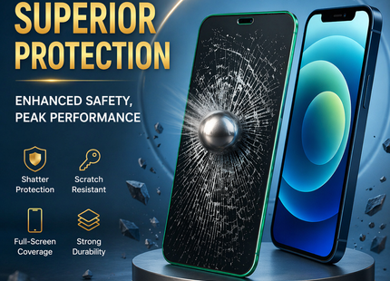 Lot de 2 Protecteurs d'Écran en Verre Trempé HPTech pour iPhone 12 Mini 5,4 pouces – Dureté 9H – Ultra-Mince 0,33 mm – Anti-Empreintes, Anti-Éclats, Anti-Rayures – Installation Facile Sans Bulles – Compatible avec Coques