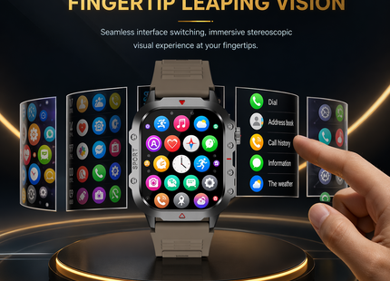 Montre Connectée Militaire Homme 2026 – IP67 3ATM – GPS – Bluetooth 5.0 – Capteur Fréquence Cardiaque, Tension Artérielle, SpO2 – Écran HD 1,44/2,01 pouces – Autonomie 5-10 jours – Certifiée CE/FCC/RoHS
