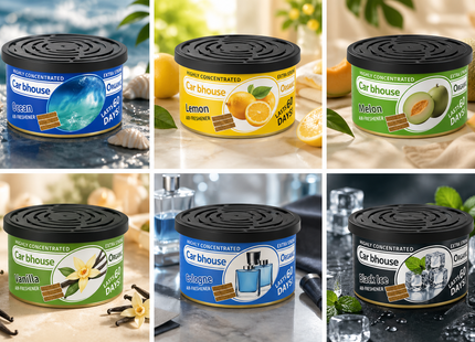 Désodorisant d'Ambiance Organique – Parfum Chewing-Gum – Format Solide – 3 Blocs Anti-Fuite par Boîte – Sans Produits Chimiques Dangereux – Pour Voiture, Maison, Bureau, Salle de Bain – Nouvelle odeur de voiture