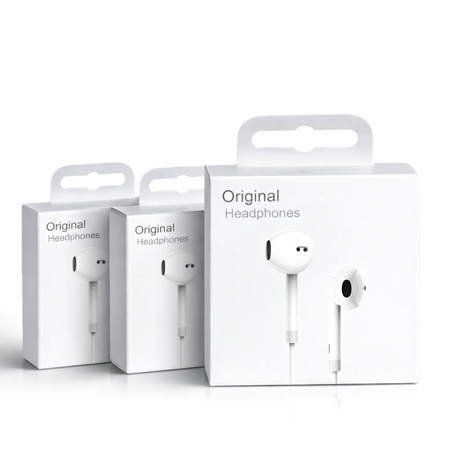 Original Earphones For Apple iPhone 17 16 15 14 Pro Max In-Ear Earbuds Type-C Lightning 3.5 mm Wired Headsets For Samsung Xiaomi