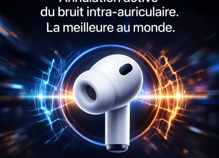 AirPods Pro 2 - AirPods 3 et 4 quasi Neufs | Écouteurs Bluetooth avec Réduction de Bruit ANC et Charge Sans Fil USB-C - Compatible iOS & Android
