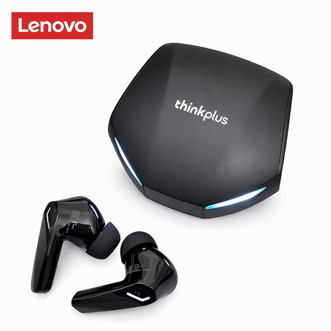 Lenovo Pro XT – Low Latency Bluetooth 5.4 Gaming Headphones, LED Display, Dual Game/Music Mode, IPX4 (Black/White/Grey)