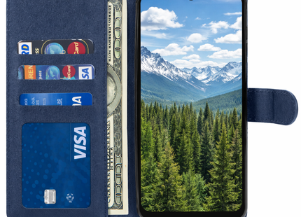 Coque Livret Cuir pour Samsung Galaxy A03, A03S, A10, A12, A13, A20E, A20S, A21S, A22, A31, A32, A33, A40, A41, A50, A51, A52, A53 4G/5G, A05S 5G - Étui de Protection Flip Poche Anti-Rayures