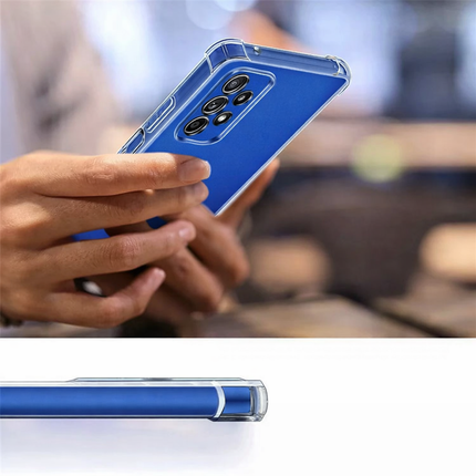 BYGJMY Shockproof Transparent Silicone Case with Pocket for Samsung A15 A25 A35 A55 A54 A34 A14 A04 A53 A73