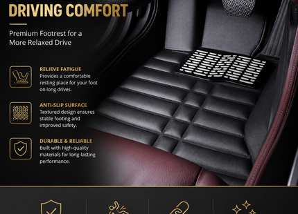 Tapis de Sol Personnalisés en Cuir pour Honda CR-V CRV 2012-2016 – Panneau de Doublure Sur-Mesure – Coussin Tapis 5 Places – Imperméable, Antidérapant, Résistant à l'Usure – Accessoires Intérieurs
