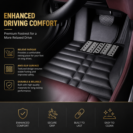 Tapis de Sol Personnalisés en Cuir pour Honda CR-V CRV 2012-2016 – Panneau de Doublure Sur-Mesure – Coussin Tapis 5 Places – Imperméable, Antidérapant, Résistant à l'Usure – Accessoires Intérieurs