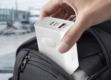 Cargador de pared rápido 2 en 1 de 120 W – Doble puerto USB-A y USB-C PD – Adaptador de corriente universal para iPhone, Samsung, Xiaomi, Redmi – Enchufe estadounidense