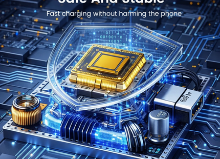 Cargador de pared rápido 2 en 1 de 120 W – Doble puerto USB-A y USB-C PD – Adaptador de corriente universal para iPhone, Samsung, Xiaomi, Redmi – Enchufe estadounidense