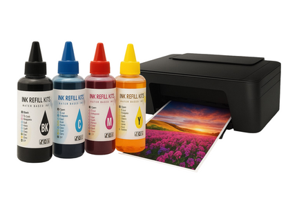 Encre Dye 100ml pour Cartouches HP 61, 60, 62, 63, 564, 711, 920, 901, 902, 932, 933, 934, 940, 950, 951, 952, 970, 971 etc. – Recharge CISS – Haute Qualité