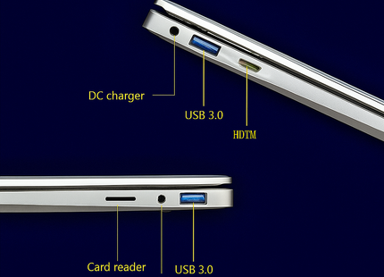 AKPAD CT151 - PC Portable 14,1" Windows 11 Pro - Intel Quad-Core, 6GB RAM, SSD 128GB à 1TB - Ordinateur Portable Étudiant Léger