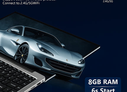 AKPAD CT151 - PC Portable 14,1" Windows 11 Pro - Intel Quad-Core, 6GB RAM, SSD 128GB à 1TB - Ordinateur Portable Étudiant Léger