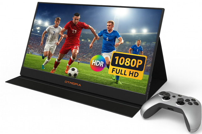 Moniteur Portable 15,6 Pouces FHD 1080P - Ecran Externe USB-C/HDMI HDR - Compatible PC, Mac, Phone, PS5, Switch