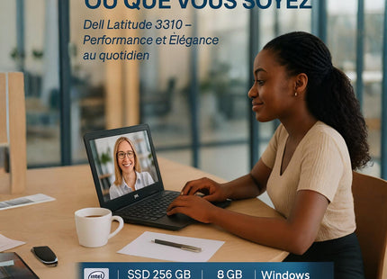 Dell Latitude 3310 Ordinateur Portable 13.3" - Core i5-8265U, 8GB RAM, 256GB SSD, Windows 11 Home