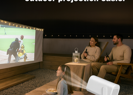 Mini Projecteur Portable Android 11 [2026] | WiFi 6 & Bluetooth 5.4 | Compatible 4K, Home Cinema, Extérieur | 720P Native, 150 ANSI, Léger (0.75kg)