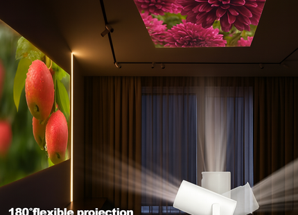 Mini Projecteur Portable Android 11 [2026] | WiFi 6 & Bluetooth 5.4 | Compatible 4K, Home Cinema, Extérieur | 720P Native, 150 ANSI, Léger (0.75kg)