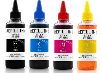 100ML Refill Dye Ink Kit For HP 903 904 905 907XL 908XL 909XL Officejet Pro 6950 6970 6760 6951 6954 6958 6974 6978 printer