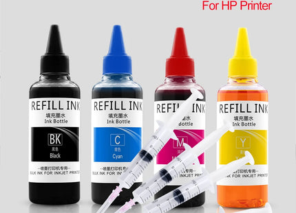 100ML Refill Dye Ink Kit For HP 903 904 905 907XL 908XL 909XL Officejet Pro 6950 6970 6760 6951 6954 6958 6974 6978 printer