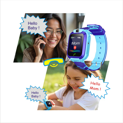 XMSJ Q12 Max Pro Kids Smart Watch GPS 2G - Calls, SOS, Waterproof, Tracker - For Girls and Boys