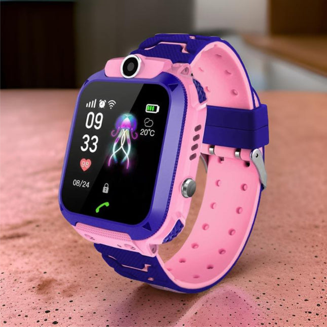 Montre Connectée Enfant GPS 2G XMSJ Q12 Max Pro Kids Smart - Appels, SOS, Étanche, Tracker - Pour Filles et Garçons