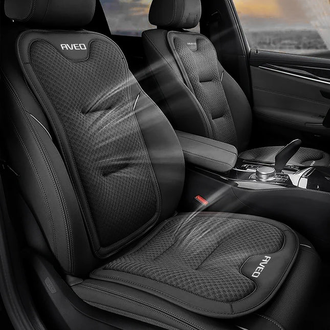 Coussin de Siège de Voiture pour Chevrolet Aveo T250 T300 (2011-2024) – Housse de Protection Dossier et Siège Arrière – Matériau Soie Glacée – Toutes Saisons – Rembourrage en Duvet – Épaisseur Standard