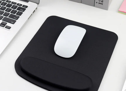 Tapis de Souris Ergonomique Eva – Repose-Poignet Intégré – Confortable – Antidérapant – Pour Gaming, Bureautique, Ordinateur Portable – Accessoire de Bureau – Couleur Unie – Caoutchouc Durable