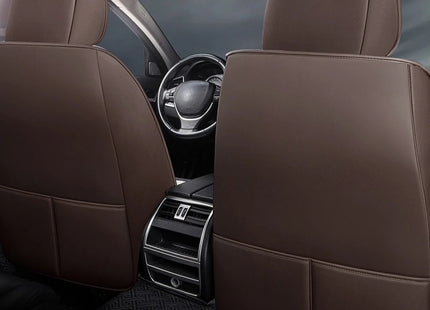 Housses de Siège de Voiture Universelles 5 Places – Style Professionnel Simple – Confortables et Durables pour Toutes les Saisons – Adaptées à la Plupart des Véhicules – Cuir Artificiel – Mousse PE Rembourrée