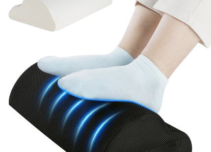 Coussinets de Soutien des Pieds pour Bureau – Repose-Pieds Ergonomique – Soulage les Douleurs du Dos et des Hanches – Pour Travail, Gaming, Ordinateur – Accessoire de Bureau à Domicile – Polyester Durable – Sans Électricité