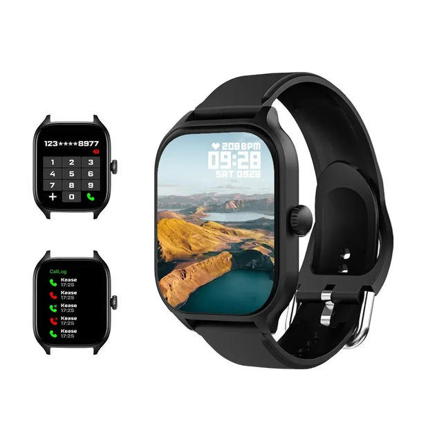 Montre Connectée H9 - 2,01" HD - Appels, Fréquence Cardiaque, 100+ Modes de Sport - Étanche - Homme / Femme