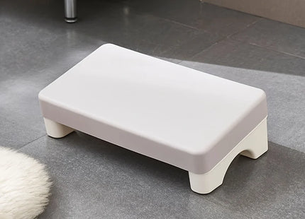 Repose-Pieds Ergonomique en PP pour Bureau – Confortable et Peu Encombrant – Convient Sous le Bureau, au Travail, sur le Canapé et à l'Étude – Rembourré – Rotatif – Coloris Blanc, Gris, Bleu – Plastique Durable
