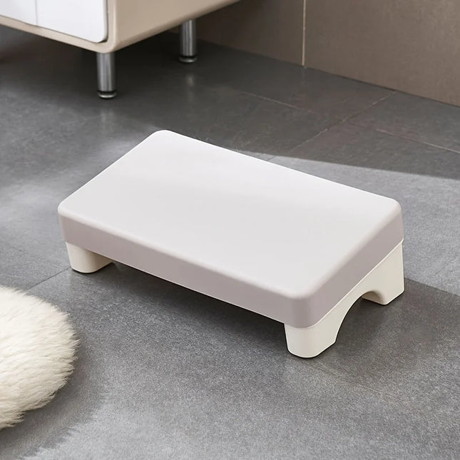 Repose-Pieds Ergonomique en PP pour Bureau – Confortable et Peu Encombrant – Convient Sous le Bureau, au Travail, sur le Canapé et à l'Étude – Rembourré – Rotatif – Coloris Blanc, Gris, Bleu – Plastique Durable