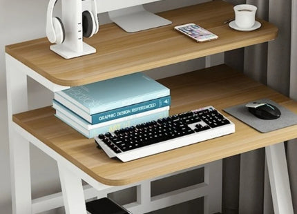 Bureau d’Ordinateur Intelligent – Bureau de Jeu et d’Étude – Bureau pour Ordinateur Portable – Bureau Debout et Assis – Table de Bureau Rectangulaire en Métal – Assemblage Facile – Pour Maison, Bureau, Étude, Gaming