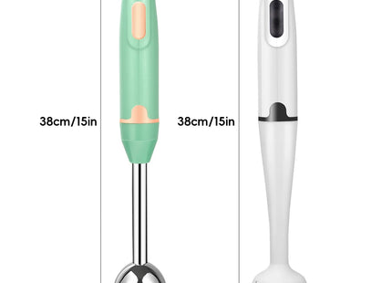 Mixeur Plongeant Électrique 300W – Bâton Mélangeur pour Aliments, Pâtisserie et Boissons – Corps en Acier Inoxydable, Lames Détachables – Tension Universelle 111V-240V avec Prise US – Longueur 38 cm