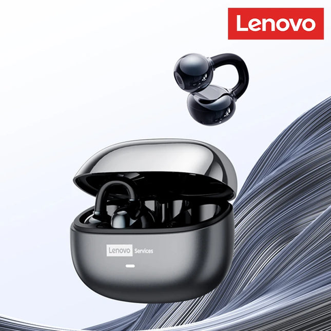 Casque Bluetooth Lenovo Pro LE3  : Réduction de Bruit Active, 25h d'Autonomie, Écouteurs Sport Clip Ear (IPX4, Bluetooth 6.0) - Gris/Violet/Beige/Rose