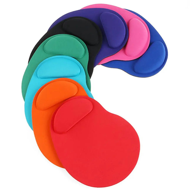 Tapis de Souris Ergonomique avec Repose-Poignet Confortable – Antidérapant – Polymère Souple – Surface Éponge et Tissu – Dos Caoutchouc Néoprène – Pour PC, Ordinateur Portable – Taille 23 x 18 cm