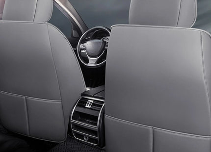 Housses de Siège de Voiture Universelles 5 Places – Style Professionnel Simple – Confortables et Durables pour Toutes les Saisons – Adaptées à la Plupart des Véhicules – Cuir Artificiel – Mousse PE Rembourrée