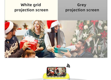 Écran de Projection Anti-Lumière 16:9 - Toile Réfléchissante Portable 60 à 133 Pouces - Grille Blanche Haute Définition 4K - Gain x2.5