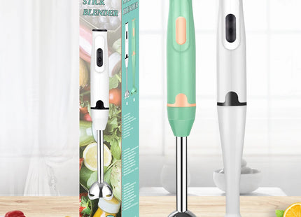 Mixeur Plongeant Électrique 300W – Bâton Mélangeur pour Aliments, Pâtisserie et Boissons – Corps en Acier Inoxydable, Lames Détachables – Tension Universelle 111V-240V avec Prise US – Longueur 38 cm