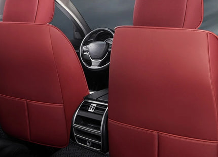 Housses de Siège de Voiture Universelles 5 Places – Style Professionnel Simple – Confortables et Durables pour Toutes les Saisons – Adaptées à la Plupart des Véhicules – Cuir Artificiel – Mousse PE Rembourrée