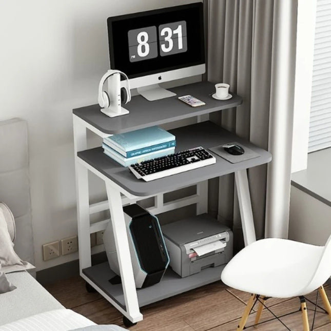 Smart Computer Desk – Gaming and Study Desk – Laptop Desk – Sit-Stand Desk – Rectangular Metal Office Table – Easy Assembly – For Home, Office, Study, Gaming
