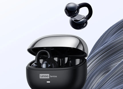 Casque Bluetooth Lenovo Pro LE3  : Réduction de Bruit Active, 25h d'Autonomie, Écouteurs Sport Clip Ear (IPX4, Bluetooth 6.0) - Gris/Violet/Beige/Rose