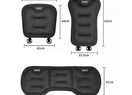 Coussin de Siège de Voiture pour Chevrolet Aveo T250 T300 (2011-2024) – Housse de Protection Dossier et Siège Arrière – Matériau Soie Glacée – Toutes Saisons – Rembourrage en Duvet – Épaisseur Standard