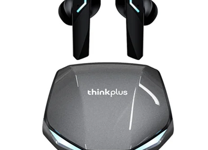 Lenovo Pro XT – Écouteurs Bluetooth 5.4 Gaming à Faible Latence, Affichage LED, Mode Double Jeu/Musique, IPX4 (Noir/Blanc/Gris)