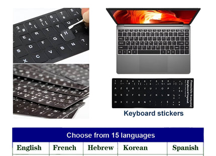 AKPAD CT151 - PC Portable 14,1" Windows 11 Pro - Intel Quad-Core, 6GB RAM, SSD 128GB à 1TB - Ordinateur Portable Étudiant Léger