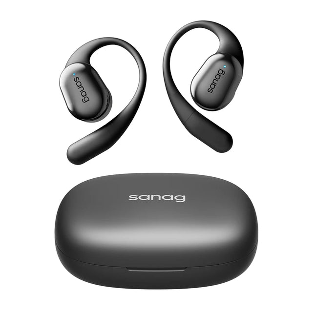 Écouteurs Open Ear Sanag C16S Conduction Osseuse - Bluetooth 5.4, 56h Autonomie, HiFi, IPX7, Confort Léger pour Sport et Bureau