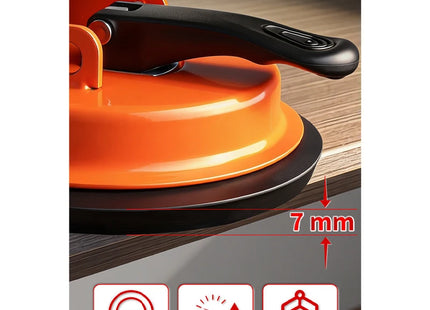 Herramienta de Sujeción para Juntas de Tarima de Madera – Ventosa de Alta Adherencia >60kg con Almohadilla de Goma y Altura Ajustable – Reparación y Unión de Lamas – Diámetro 118mm – Accesorio de Decoración Interior