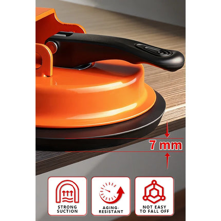 Hardwood Floor Clamp Tool – High Adhesion Suction Cup >60kg with Rubber Pad and Adjustable Height – Repair and Join Floorboards – Diameter 118mm – Interior Decoration Accessory