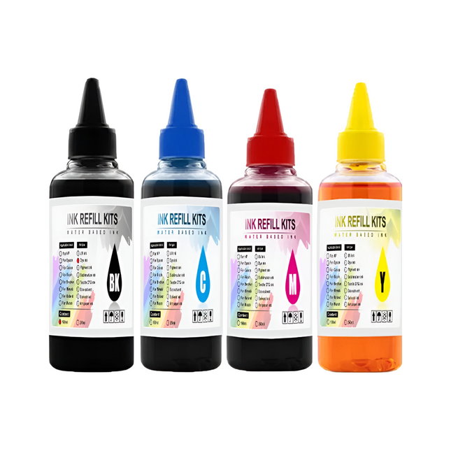 Encre Dye 100ml pour Cartouches HP 61, 60, 62, 63, 564, 711, 920, 901, 902, 932, 933, 934, 940, 950, 951, 952, 970, 971 etc. – Recharge CISS – Haute Qualité